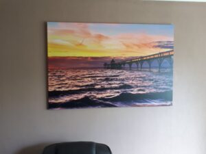 Large Canvas Prints - Clevedon Pier Sunset